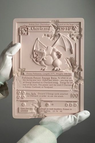 Crystalized Charizard Card (Pink)